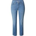 Blaue Bestickte MAC Jeans Dream Jeans mit Stickerei mit Reißverschluss aus Denim für Damen Große Größen Weite 32 