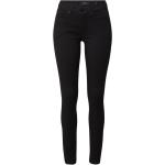 Reduzierte Schwarze Bestickte Opus Elma Nachhaltige Jeans mit Stickerei mit Reißverschluss aus Denim für Damen Größe XXL Weite 27, Länge 28 