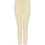 Reduzierte Gelbe Opus Elma Nachhaltige Ankle-Jeans mit Reißverschluss aus Denim für Damen Größe XXL Weite 25 