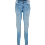 Hellblaue Manguun Collection Straight Leg Jeans aus Denim für Damen Größe S 