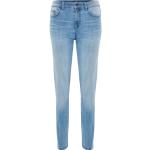 Hellblaue Manguun Collection Straight Leg Jeans aus Denim für Damen Größe XS 