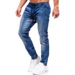 Reduzierte Dunkelblaue Casual Bolf Jogger-Jeans aus Baumwollmischung für Herren 