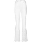 Reduzierte Weiße Guess Bootcut Jeans mit Knopf aus Denim Handwäsche für Damen Größe XS 