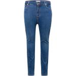Blaue Tommy Hilfiger Harlem 5-Pocket Jeans mit Reißverschluss aus Denim für Damen Große Größen Weite 35, Länge 36 