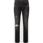 Dunkelgraue Jack & Jones 5-Pocket Jeans mit Reißverschluss aus Denim für Herren Größe XXL 