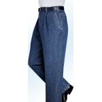 Blaue Francesco Botti Stonewashed Jeans mit Gürtel aus Baumwolle für Herren Größe XXL 