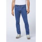 Blaue Oklahoma Nachhaltige Stretch-Jeans mit Reißverschluss aus Baumwolle für Herren Große Größen 