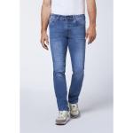 Blaue Oklahoma Nachhaltige 5-Pocket Jeans mit Reißverschluss aus Baumwollmischung für Herren Größe XXL Große Größen Weite 31, Länge 32 