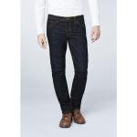 Reduzierte Blaue Oklahoma Bio Nachhaltige Straight Leg Jeans mit Reißverschluss aus Baumwolle für Herren Größe M Große Größen Weite 34, Länge 36 