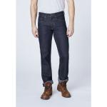 Reduzierte Blaue Oklahoma Straight Leg Jeans mit Reißverschluss aus Denim für Herren Große Größen 