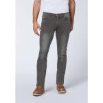 Schwarze Oklahoma Nachhaltige Straight Leg Jeans mit Reißverschluss aus Baumwolle für Herren Größe S Große Größen Weite 44, Länge 32 