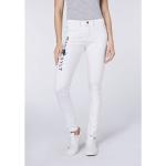 Reduzierte Weiße Polo Sylt 5-Pocket Jeans mit Knopf aus Baumwolle für Damen 