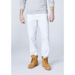 Weiße Bestickte Oklahoma Nachhaltige Jeans mit Stickerei mit Reißverschluss aus Baumwolle für Herren Große Größen Weite 42, Länge 32 