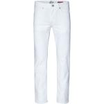 Reduzierte Weiße Straight Leg Jeans mit Reißverschluss aus Baumwolle für Herren Weite 38, Länge 32 - versandkostenfrei 