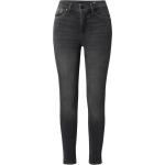 Reduzierte Schwarze s.Oliver 5-Pocket Jeans mit Reißverschluss aus Denim für Damen Große Größen 