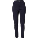 Reduzierte Marineblaue Zabaione Ankle-Jeans mit Reißverschluss aus Denim für Damen 