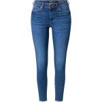 Reduzierte Blaue Unifarbene Tom Tailor Denim Bio Ankle-Jeans mit Reißverschluss aus Jersey für Damen Größe XXL 