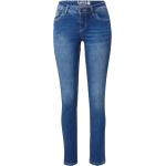 Blaue Bestickte Sublevel Slim Fit Jeans mit Reißverschluss aus Denim für Damen Größe XXL Große Größen Weite 27, Länge 28 