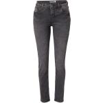 Schwarze Bestickte Sublevel Jeans mit Stickerei mit Reißverschluss aus Denim für Damen Große Größen 