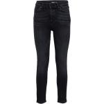 Reduzierte Schwarze Unifarbene Marc O'Polo Bio Nachhaltige Jeans mit Stickerei aus Denim für Damen 