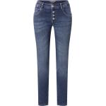 Reduzierte Blaue Bestickte Zabaione Jeans mit Stickerei aus Denim für Damen Größe XXL Weite 27, Länge 28 