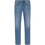 Hellblaue Diesel Larkee Tapered Jeans aus Baumwolle maschinenwaschbar für Herren Weite 32, Länge 34 