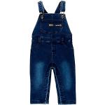 Blaue Bóboli Jeans-Latzhosen für Kinder aus Baumwollmischung für Jungen Größe 98 