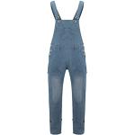 Blaue Unifarbene Loose Fit Atmungsaktive Ripped Jeans & Zerrissene Jeans aus Leinen für Herren Größe 5 XL 