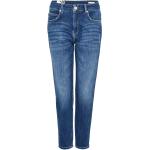 Reduzierte Blaue Opus Nachhaltige Slim Fit Jeans mit Reißverschluss aus Denim für Damen Große Größen 
