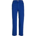 Reduzierte Royalblaue JJXX Mom-Jeans mit Reißverschluss aus Denim für Damen Größe XXL 