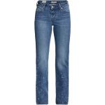 Reduzierte Blaue LEVI'S Hüftjeans & Low Waist Jeans mit Reißverschluss aus Denim für Damen 