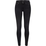 Reduzierte Schwarze Replay Luz Ripped Jeans & Zerrissene Jeans mit Reißverschluss aus Denim für Damen 
