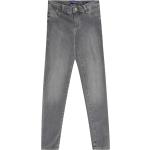 Reduzierte Graue Unifarbene Scotch & Soda Nachhaltige Skinny Jeans für Kinder mit Reißverschluss aus Denim Größe 140 