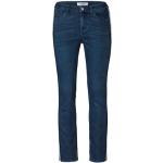 Reduzierte Dunkelblaue TCHIBO Bio 5-Pocket Jeans mit Galonstreifen mit Reißverschluss aus Baumwolle für Damen Größe M 