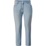 Blaue Angel of Style Slim Fit Jeans mit Galonstreifen aus Kunstfaser enganliegend für Damen Übergrößen Große Größen 