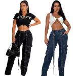 Schwarze Ripped Jeans & Zerrissene Jeans aus Denim maschinenwaschbar für Damen Größe XXL 