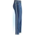 Mintgrüne Gesteppte Atmungsaktive bader Stonewashed Jeans mit Reißverschluss aus Viskose für Damen Größe XS 