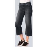 Schwarze Unifarbene Casual CAMBIO Nachhaltige Wide Leg Jeans & Relaxed Fit Jeans aus Baumwollmischung für Damen Größe XS 