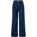 Reduzierte Dunkelblaue TCHIBO Bio Nachhaltige High Waist Jeans mit Reißverschluss aus Baumwolle für Damen Größe S 