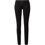 Reduzierte Schwarze Bestickte LTB Molly Slim Fit Jeans mit Reißverschluss aus Denim für Damen Größe XXL Große Größen 