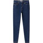 Reduzierte Blaue Mango Skinny Jeans mit Reißverschluss aus Denim für Damen Größe XXL Große Größen Weite 27, Länge 28 