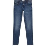 Blaue Tommy Hilfiger Nora 5-Pocket Jeans für Kinder mit Reißverschluss aus Denim für Mädchen Größe 110 