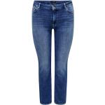 Reduzierte Blaue ONLY Slim Fit Jeans aus Denim für Damen Große Größen 