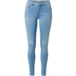 Reduzierte Blaue Bestickte ONLY Royal Jeans mit Stickerei mit Reißverschluss aus Denim für Damen Größe XXL Weite 25 