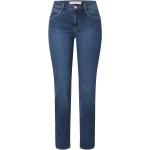 Reduzierte Blaue Bestickte Brax Shakira Slim Fit Jeans mit Reißverschluss aus Denim für Damen Weite 32 