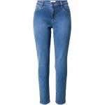 Reduzierte Blaue Bestickte Brax Shakira Jeans mit Stickerei mit Reißverschluss aus Denim für Damen Größe XXL Große Größen Weite 25 