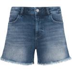 Reduzierte Fluffy Ears Jeans-Shorts mit Tiermotiv mit Fransen aus Baumwolle maschinenwaschbar für Damen Größe L 