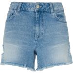 Reduzierte Fluffy Ears Jeans-Shorts mit Vogel-Motiv mit Fransen aus Baumwolle maschinenwaschbar für Damen Größe XL 