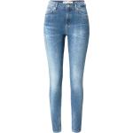 Blaue Bestickte Marc O'Polo Skara Bio Jeans mit Stickerei mit Reißverschluss aus Denim für Damen Größe XXL Große Größen 