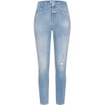 Reduzierte Hellblaue CLOSED Bio Ankle-Jeans mit Reißverschluss aus Denim für Damen Größe XXL 